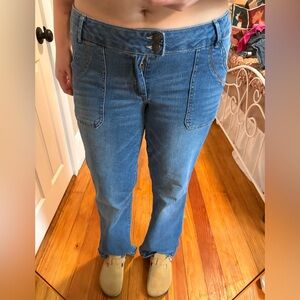 Almost-famous Women's Blue and Navy Jeans